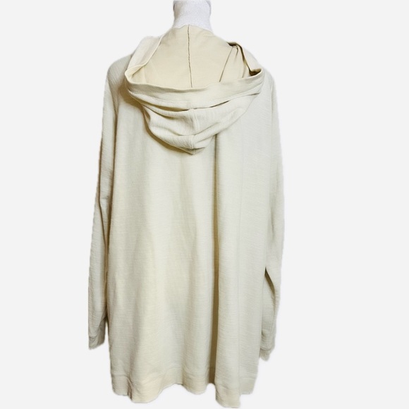 Isaac Mizrahi Cream Button-Up Cardigan-XL - Picture 4 of 8